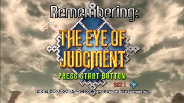 Eye of Judgment, The (USA) (v3.00) (Disc) (Update) screen shot title